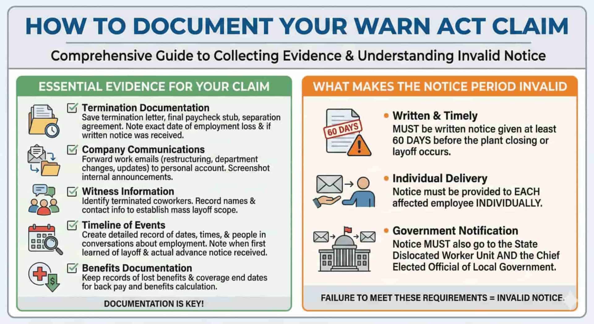how to document your warn act claim scaled