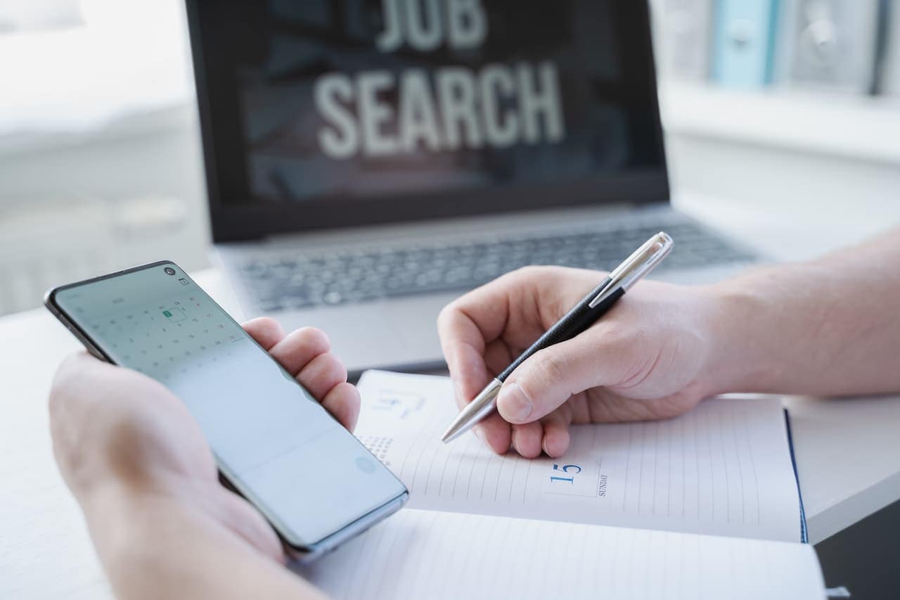 Remote job search at home
