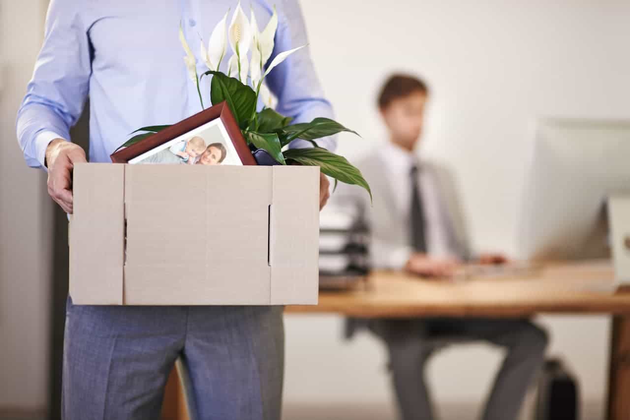 Cropped shot of a businessman leaving work